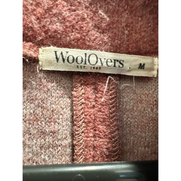 Woolovers Size M Wool Sweater Cardigan Red Open Single Button Closure Women - Picture 2 of 4